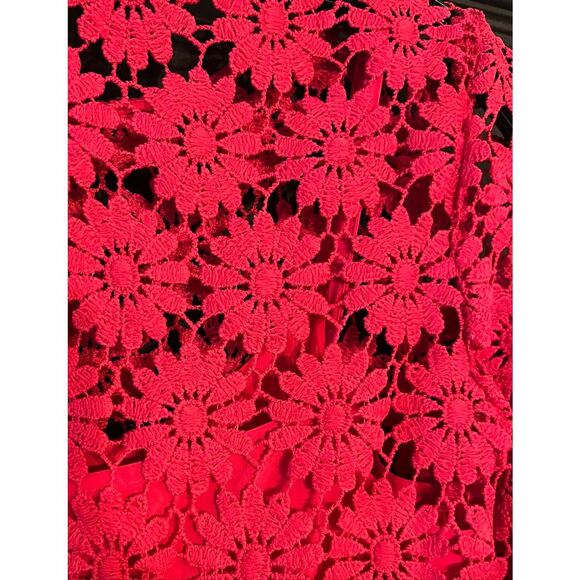 Donna Morgan Women's Long Sleeve Chemical Lace Dress Size 0 - Picture 6 of 8